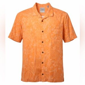 Disney Parks Tommy Bahama 100% Silk Mickey Mouse Hawaiian Shirt Men XL Orange